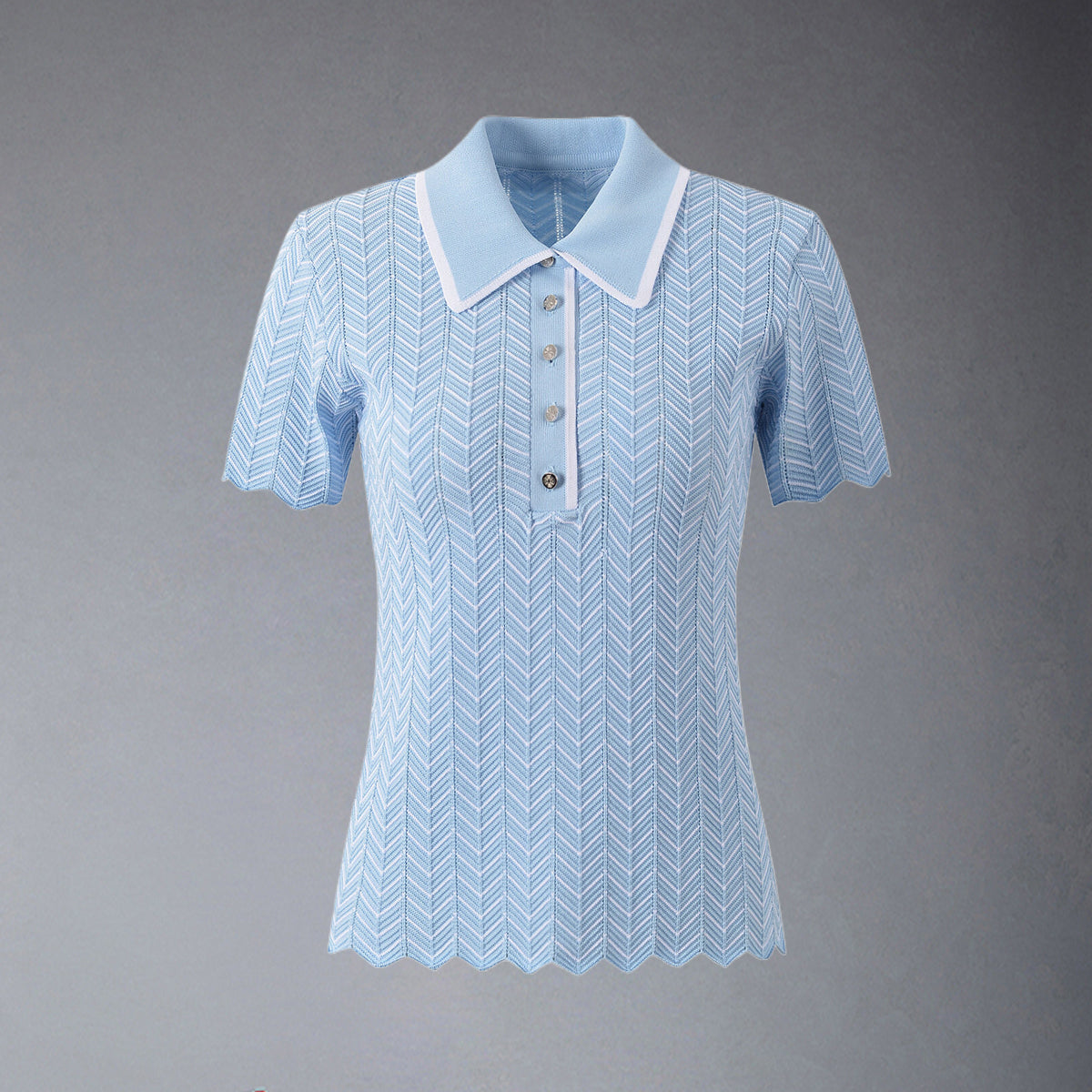Exclusive MR.TOM  Women Stripe T-shirt — 0/S — Front View