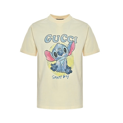 Exclusive Gucci x Stitch 'Smart Boy' Graphic T-Shirt — Cream — XS — Side View