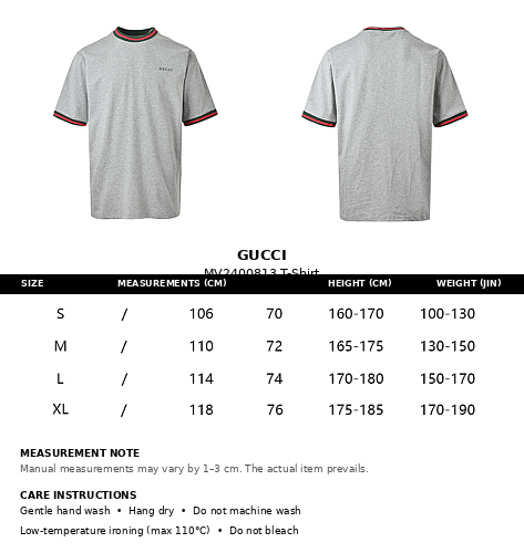 Exclusive Gucci Web Stripe & GG 1921 Oversized T-Shirt — Gray — Size S — Lifestyle View