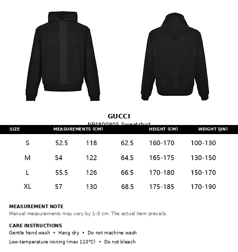 Exclusive Gucci P185 Oversized Hoodie — S — Back View