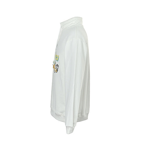 Exclusive Gucci P185 Oversized Hoodie | Black & White — Color 1 — Size XS — Top View
