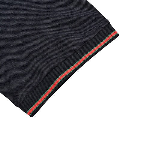 Exclusive Gucci Web Stripe Tipped Polo Shirt — White — Size XS — Alternate View 8