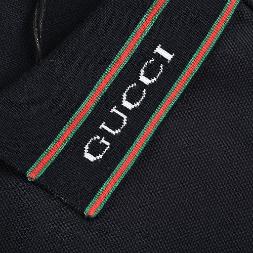Exclusive Gucci Web Stripe Tipped Polo Shirt — White — Size XS — Alternate View 9