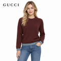 Exclusive Gucci Unisex Polo Sweater — Red — Size S — Front View
