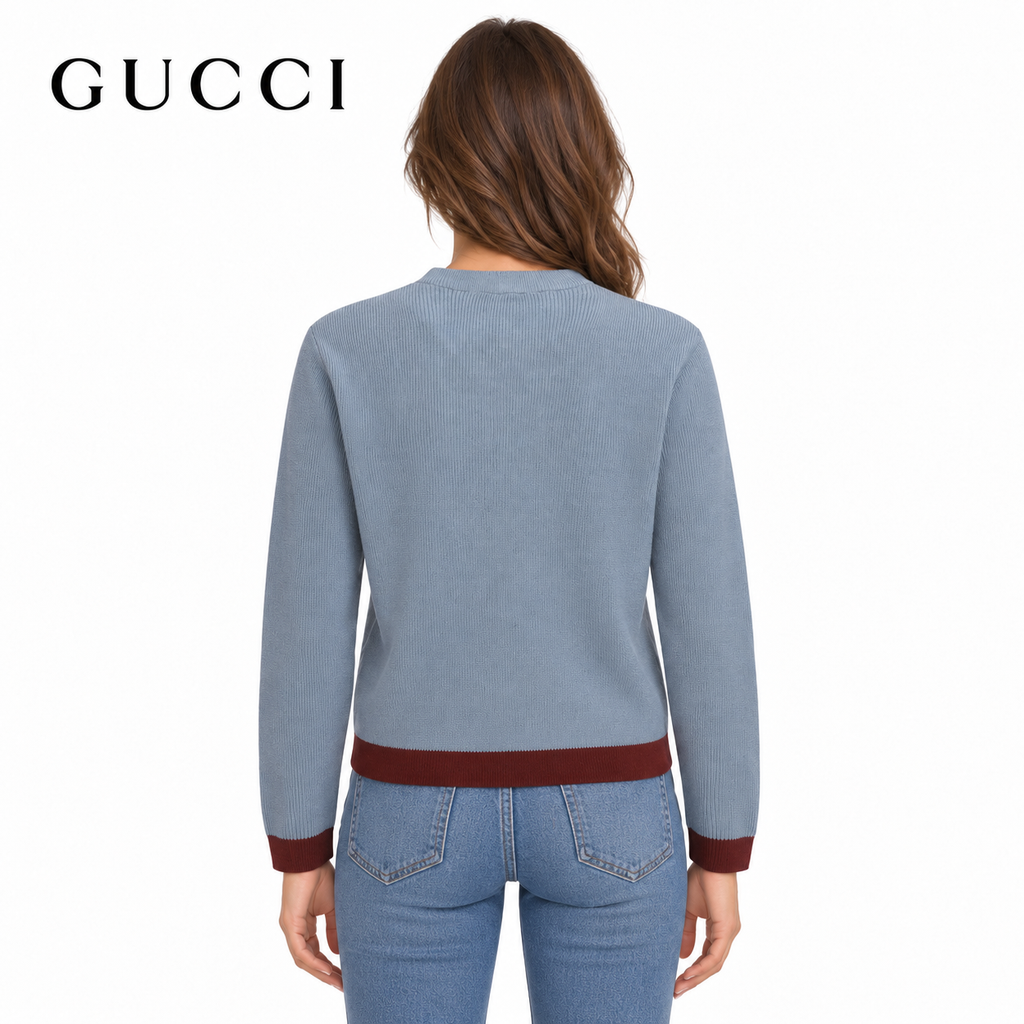 Exclusive Gucci Unisex Knit Cardigan — S — Side View