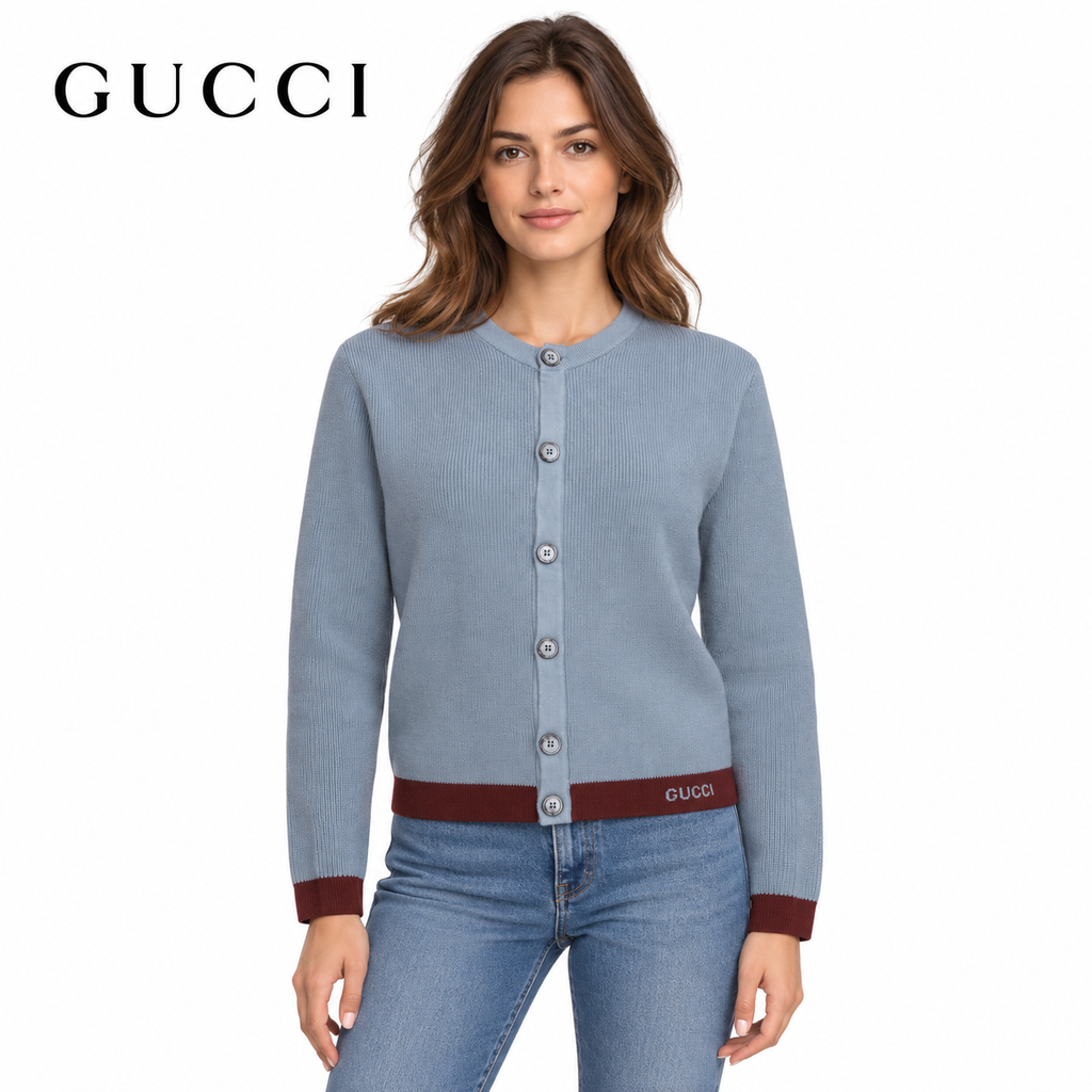Exclusive Gucci Unisex Knit Cardigan — S — Front View