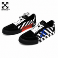 Exclusive Off-White  sneakers #62 — Black-yellow — Size 36 — Front View