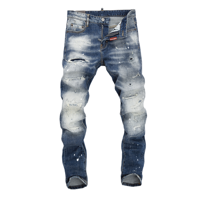 Exclusive dsquared2 New Man Hole Jeans — 28 — Back View