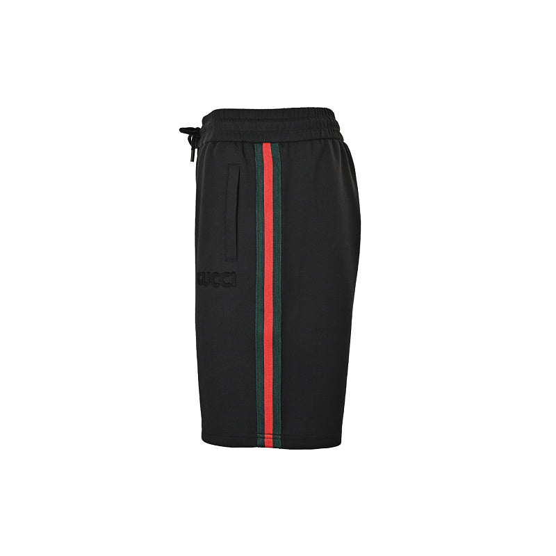 Exclusive Gucci Web Stripe Jersey Shorts — S — Back View