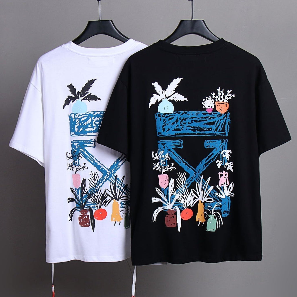 Exclusive OFF-White  Arrow sign T-shirt#54 — White — Size S — Back View