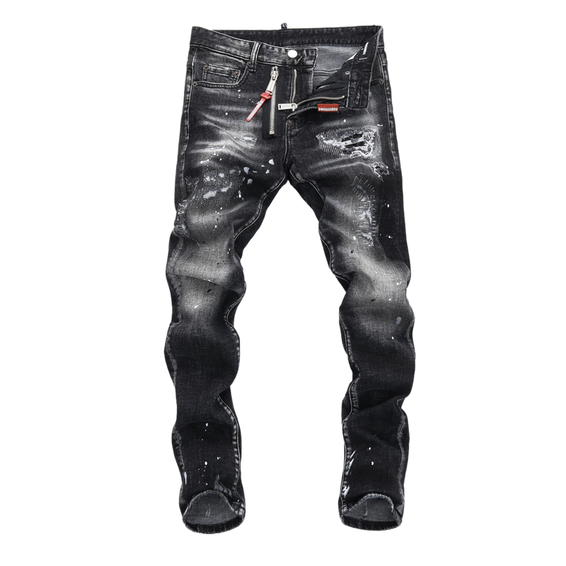 Exclusive dsquared2 New Man Hole Jeans — 28 — Front View