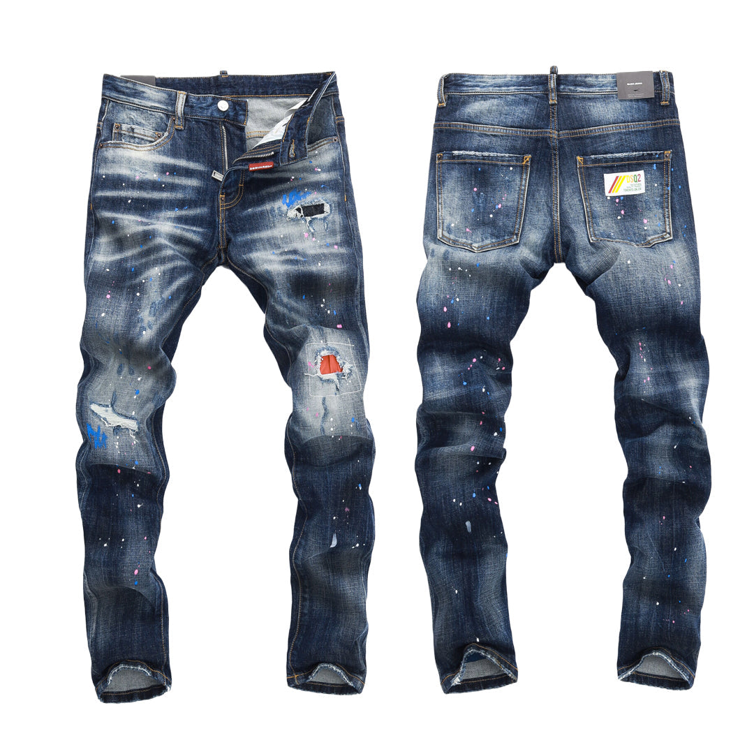 Exclusive dsquared2 2026ss Spray Paint Jeans — 28 — Front View
