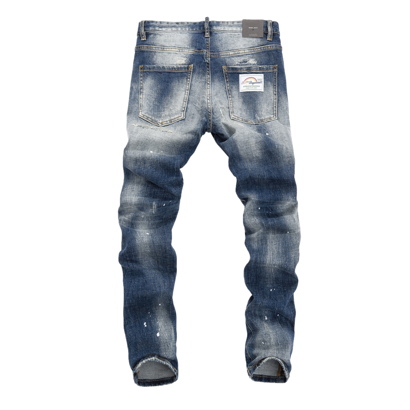 Exclusive dsquared2 New Man Hole Jeans — 28 — Top View