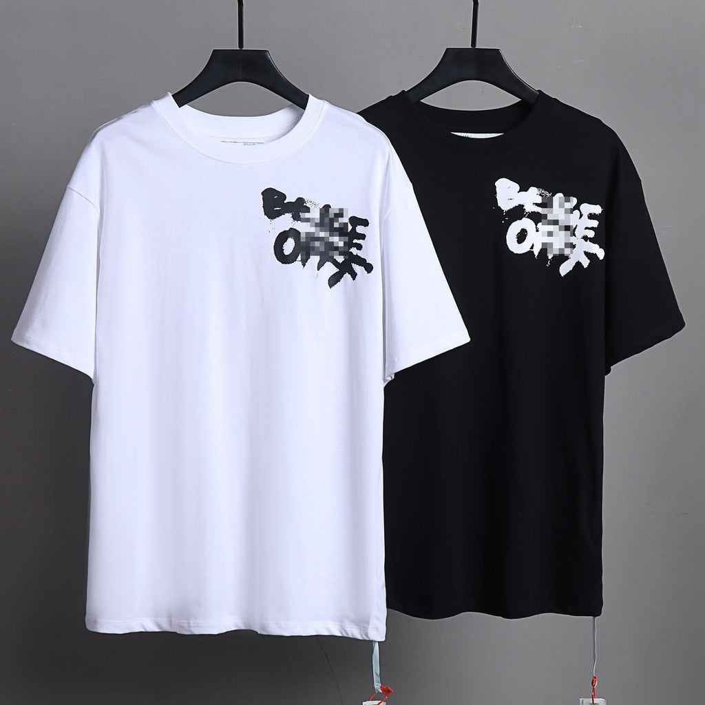 Exclusive OFF-White  Arrow logo print T-shirt#76 — White — Size S — Side View