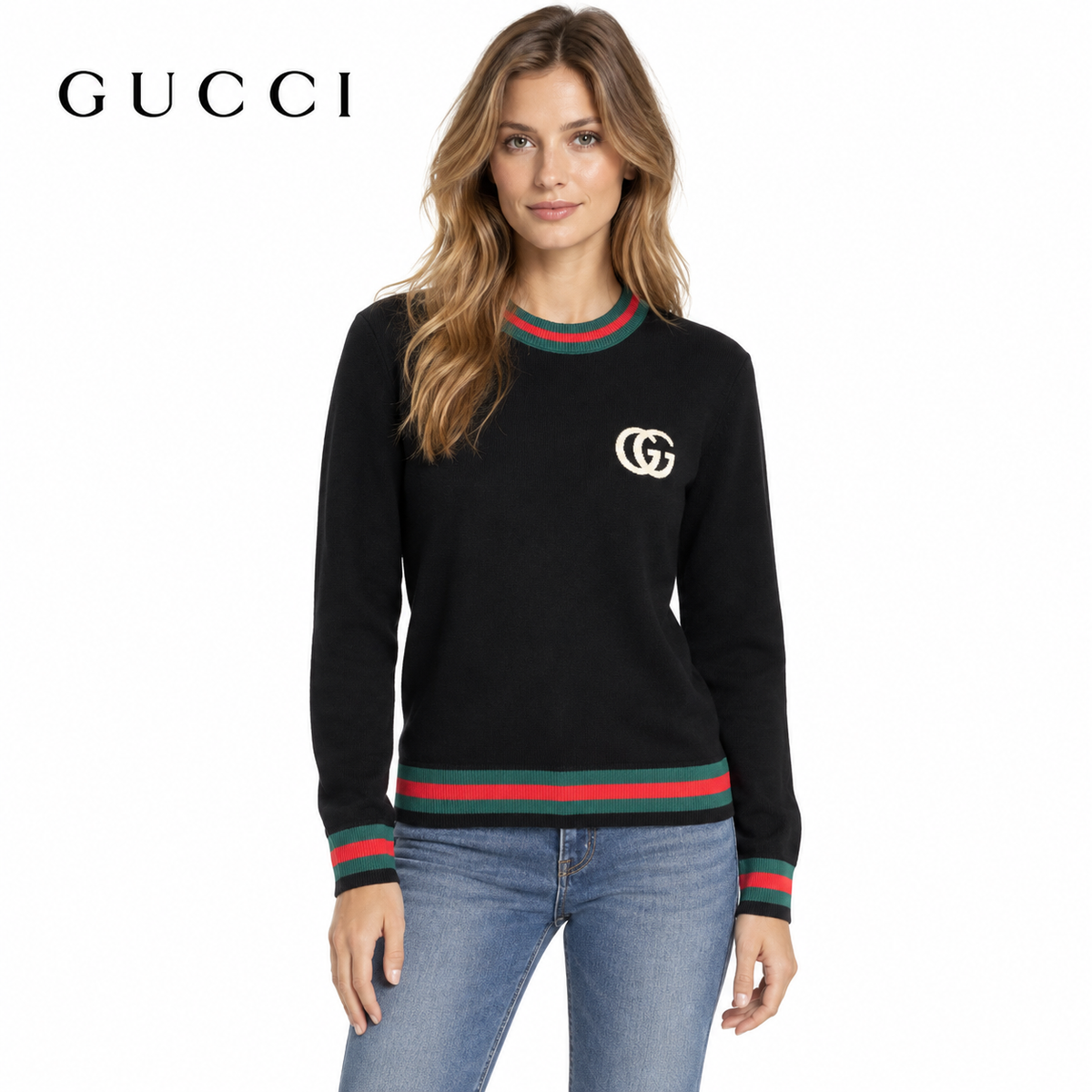 Exclusive Gucci Unisex Crewneck Sweater — M — Front View