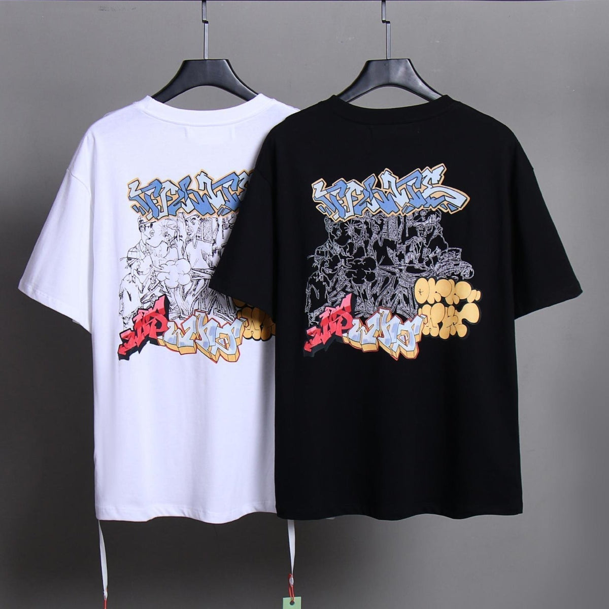 Exclusive OFF-White  Arrow logo print T-shirt#83 — White — Size S — Side View
