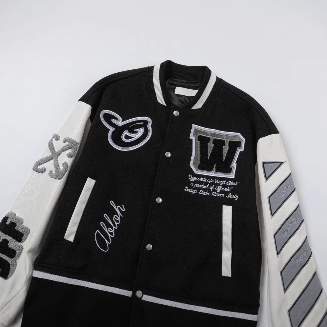 Exclusive Off-White Baseball uniform#12 — Black — Size S — Top View