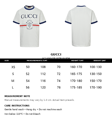 Exclusive Gucci 1921 Crest Logo Ringer T-Shirt — XS — Detail View