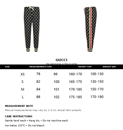 Exclusive Gucci GG Monogram Jogger Pants with Web Stripe — XS — Detail View