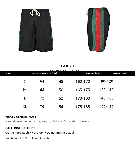 Exclusive Gucci Web Stripe Nylon Shorts — S — Detail View
