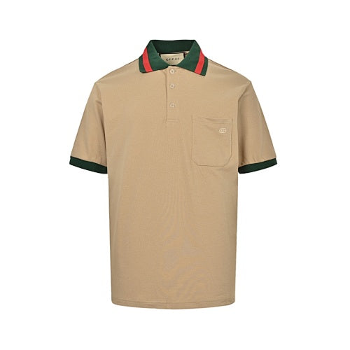 Exclusive Gucci GG Monogram All-Over Print Polo Shirt — Black — Size S — Side View