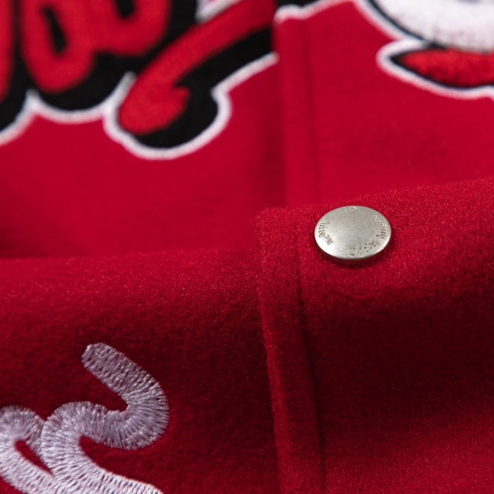 Exclusive Off-White  Baseball uniform#9 — Red — Size S — Detail View