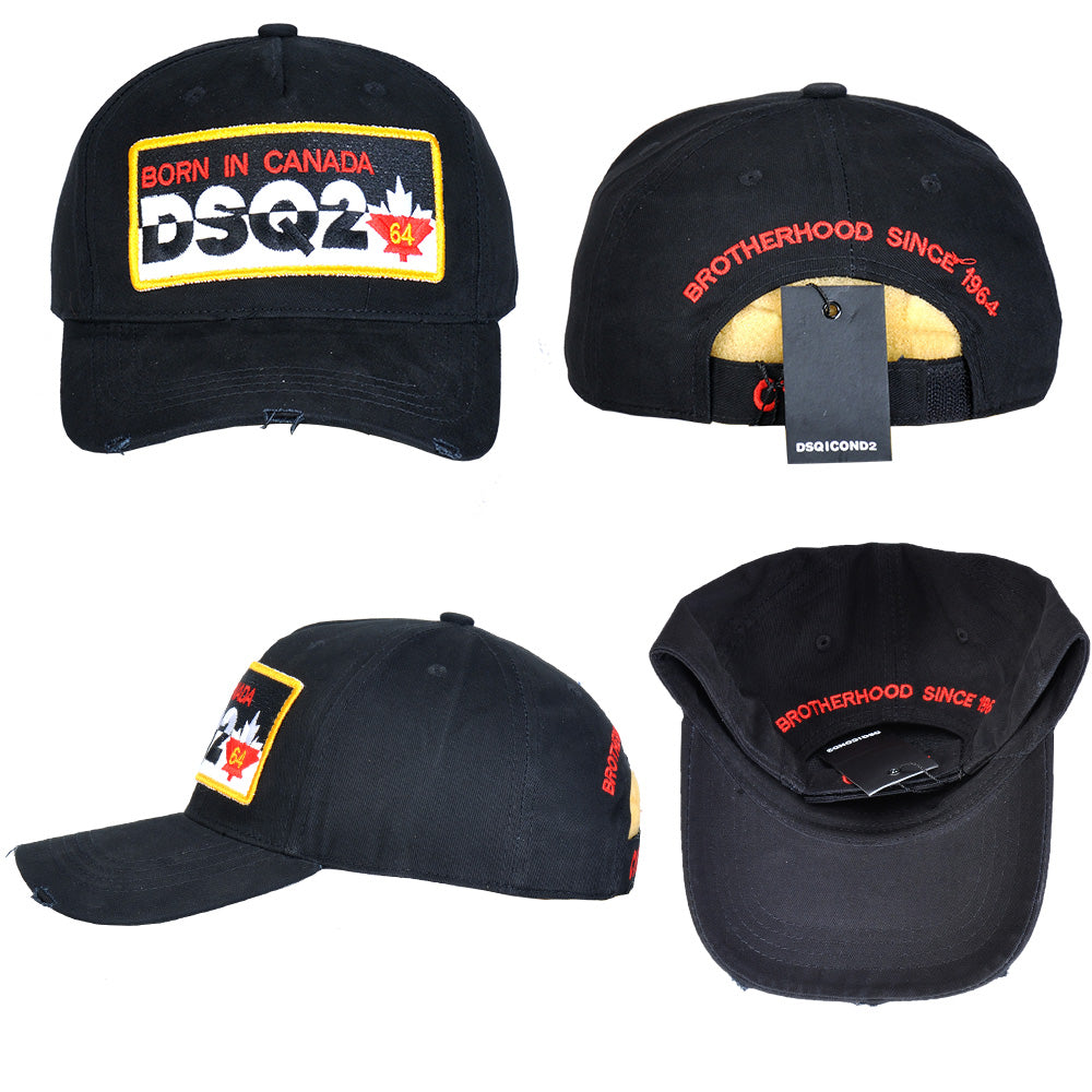 Exclusive dsquared2 2026 Man Hat — Black — Back View