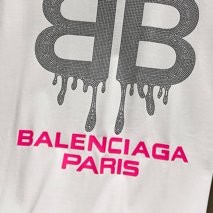 Exclusive Balenciaga BB LOGO Printed T-shirt — Black — Size S — Alternate View 10
