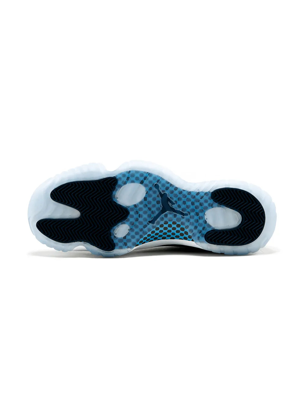 Exclusive Air Jordan 11 Retro Navy/Win Like 82 Sneakers — Same as shown — Size US M 6 - US W 7.5 — Detail View
