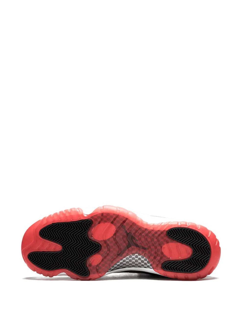 Exclusive Air Jordan 11 Retro Low Bred Sneakers — Same as shown — Size US M 6 - US W 7.5 — Detail View