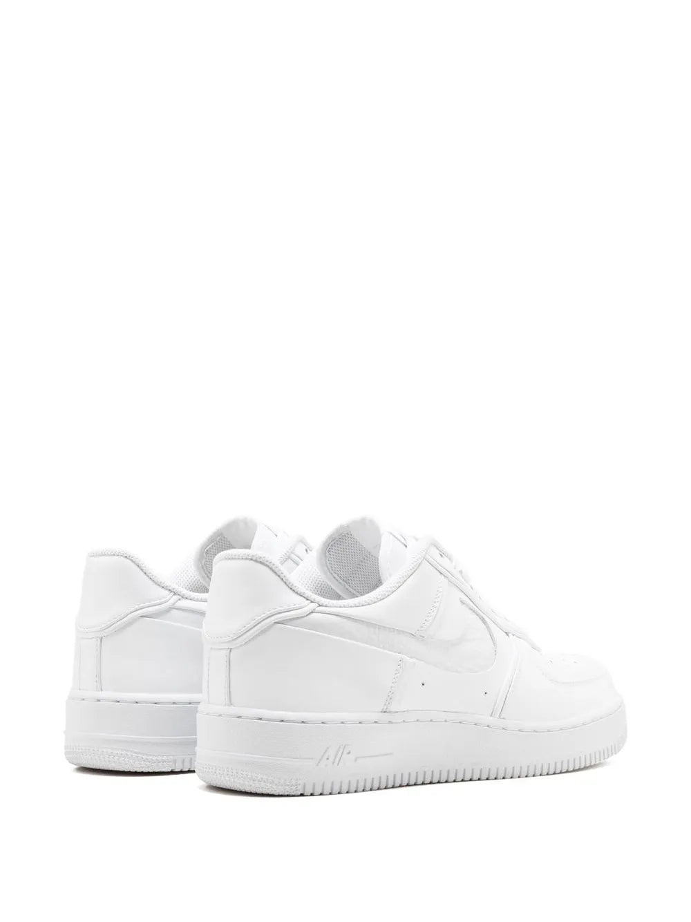 Exclusive Nike X John Elliott Air Force 1 Triple White Sneakers — Same as shown — Size US M 4.5 - US W 6 — Back View