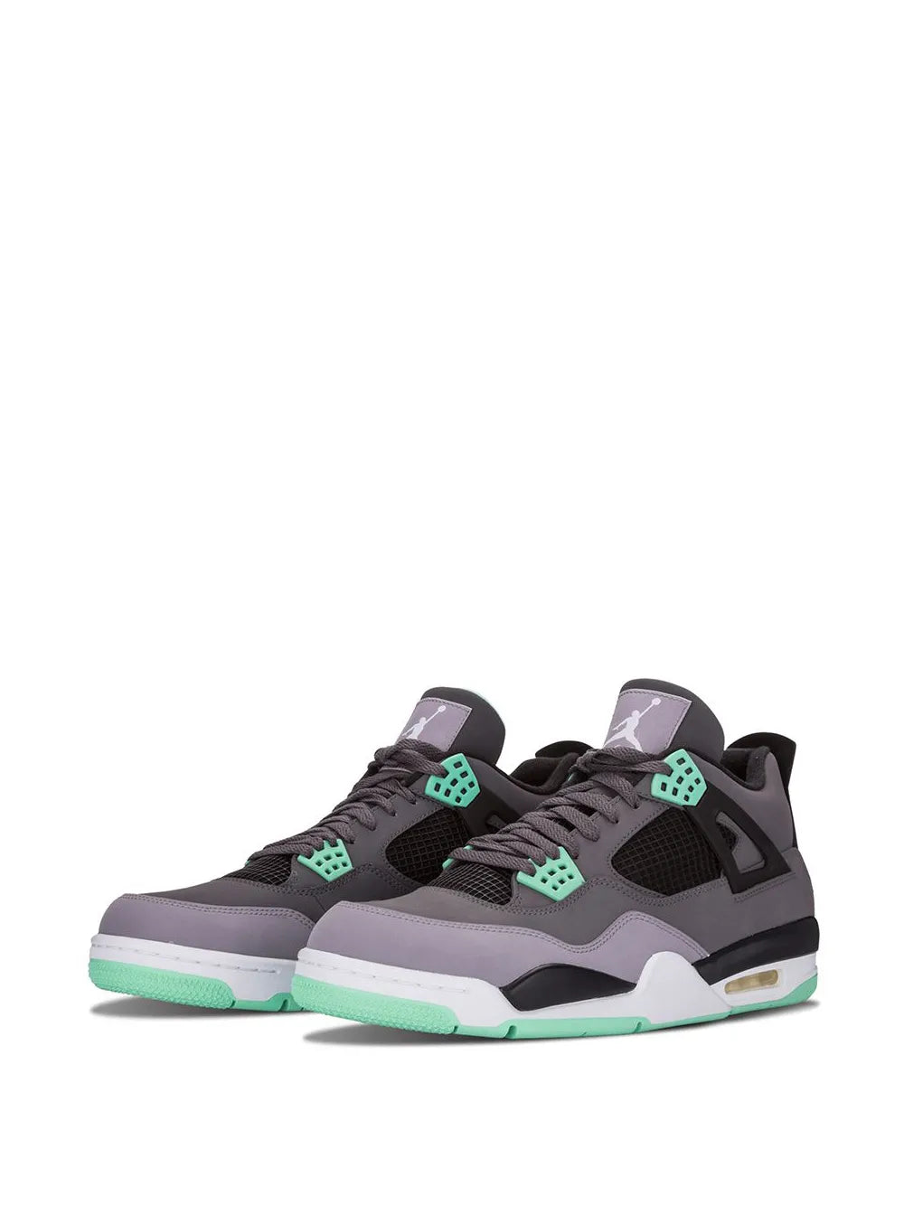 Exclusive Air Jordan 4 Retro Green Glow Sneakers — Same as shown — Size US M 8.5 - US W 10 — Side View