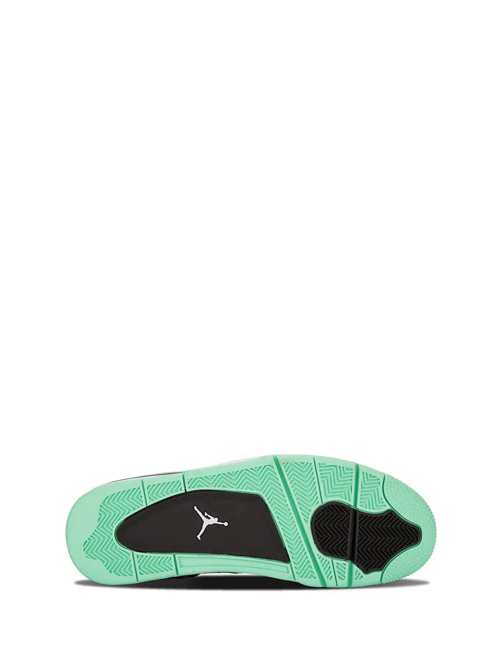 Exclusive Air Jordan 4 Retro Green Glow Sneakers — Same as shown — Size US M 8.5 - US W 10 — Top View