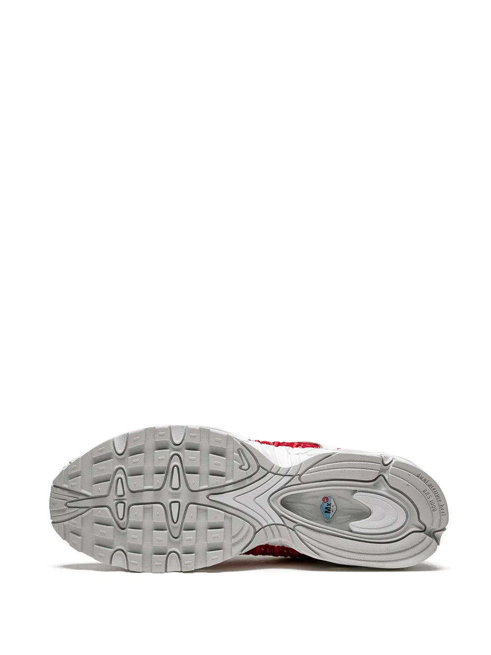 Exclusive Nike X Supreme Air Max 98 Tailwind 4 White/Red Sneakers — Same as shown — Size US M 10.5 - US W 12 — Top View