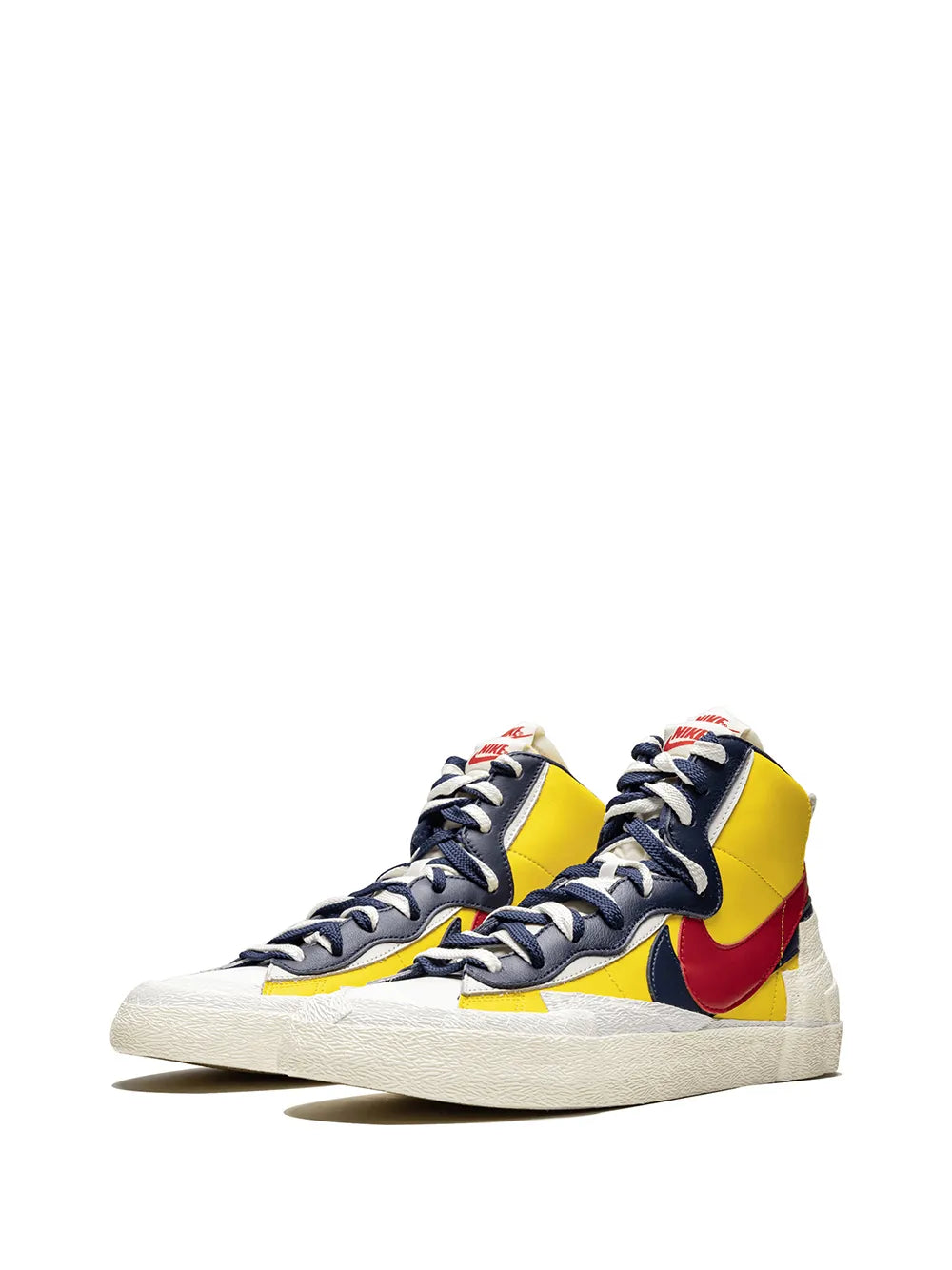Exclusive Nike X Sacai Blazer Mid Varsity Maize Sneakers — Same as shown — Size US M 11.5 - US W 13 — Side View