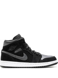 Exclusive Air Jordan 1 Mid Se Nylon - Black/Grey — Same as shown — Size US M 5 - US W 6.5 — Front View