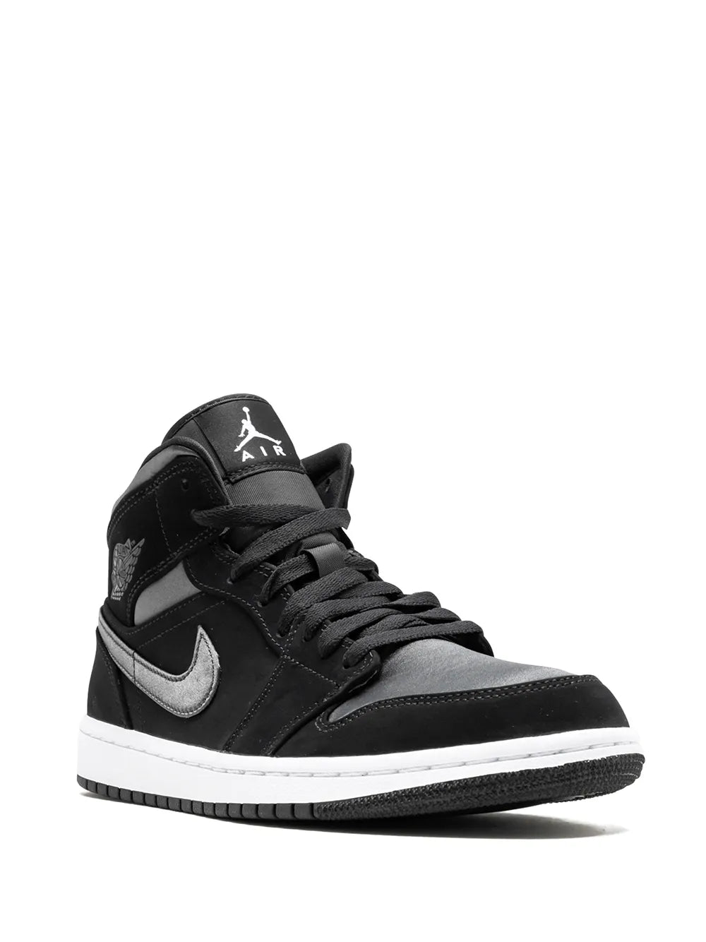 Exclusive Air Jordan 1 Mid Se Nylon - Black/Grey — Same as shown — Size US M 5 - US W 6.5 — Side View