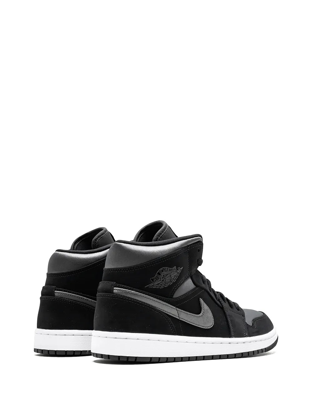 Exclusive Air Jordan 1 Mid Se Nylon - Black/Grey — Same as shown — Size US M 5 - US W 6.5 — Back View