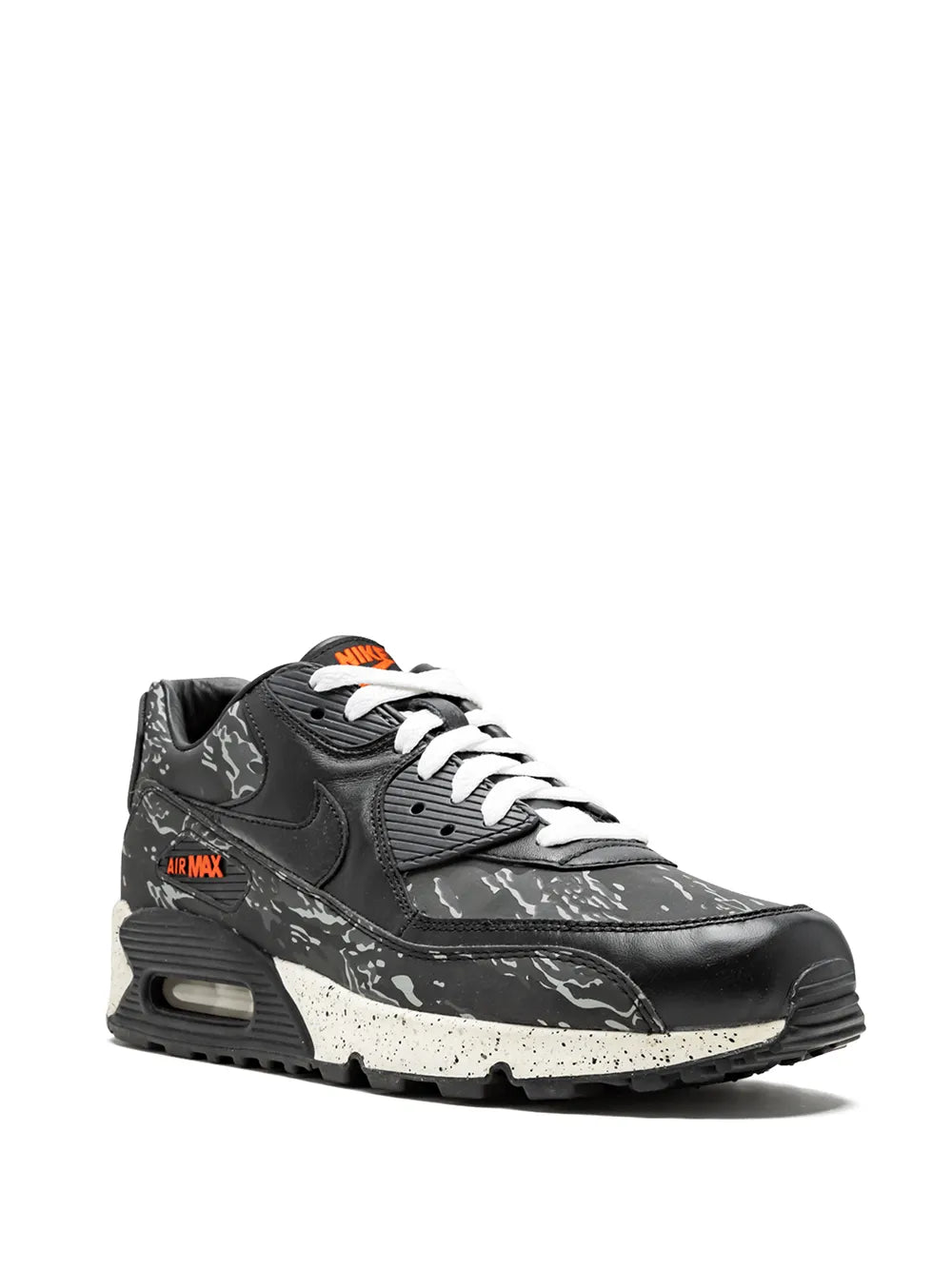 Exclusive Nike X Atmos Air Max 90 Premium Black Tiger Camo Sneakers — Black — Size US M 7 - US W 8.5 — Side View