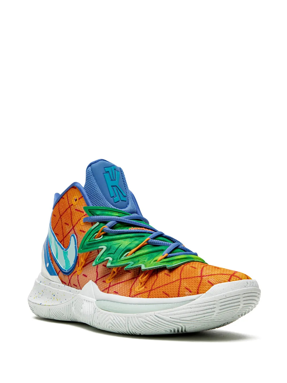 Exclusive Nike X Spongebob Squarepants Kyrie 5  ineapple House Sneakers — Same as shown — Size US M 6 - US W 7.5 — Side View