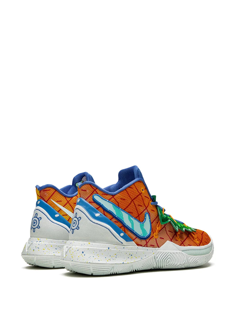 Exclusive Nike X Spongebob Squarepants Kyrie 5  ineapple House Sneakers — Same as shown — Size US M 6 - US W 7.5 — Back View