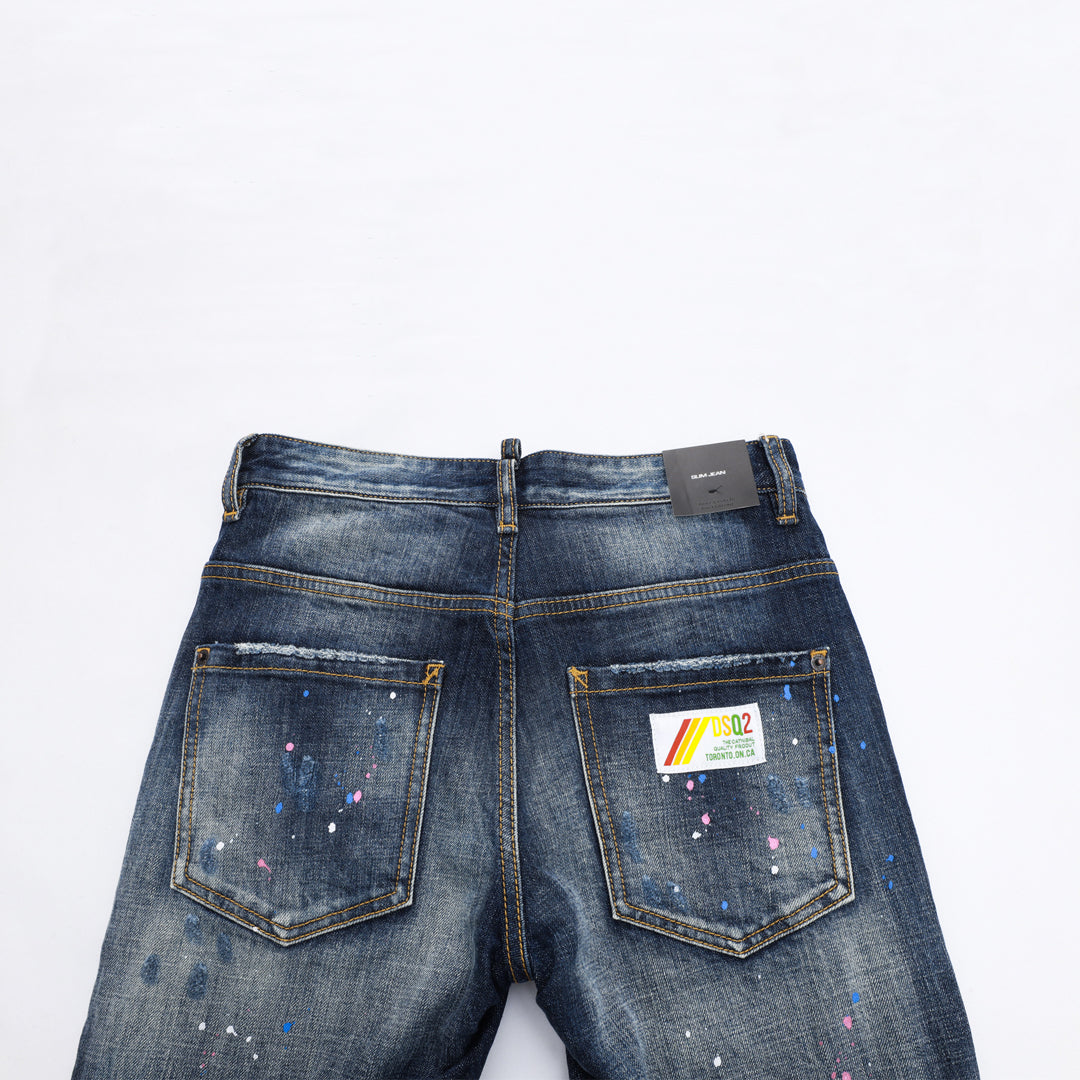 Exclusive dsquared2 2026ss Spray Paint Jeans — 28 — Detail View