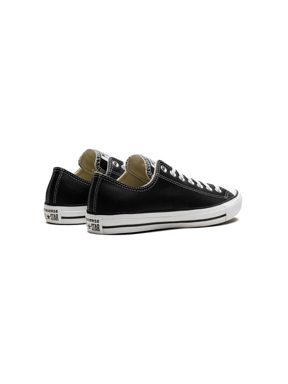 Exclusive Converse Chuck Taylor Ox All Star Sneakers — Black — Size US M 4 - US W 5.5 — Back View