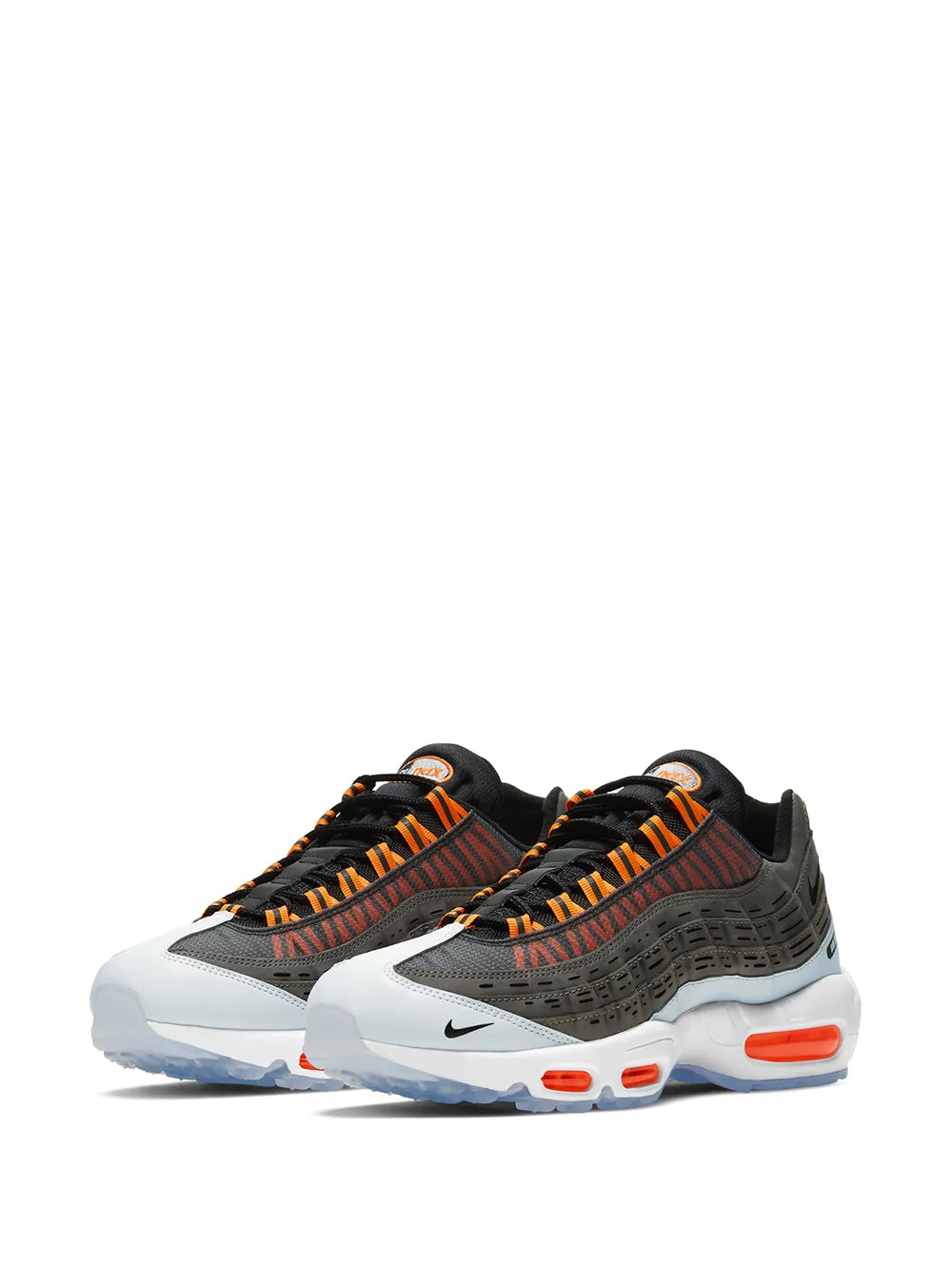 Exclusive Nike X Kim Jones Air Max 95 Total Orange Sneakers — Same as shown — Size US M 3.5 - US W 5 — Side View