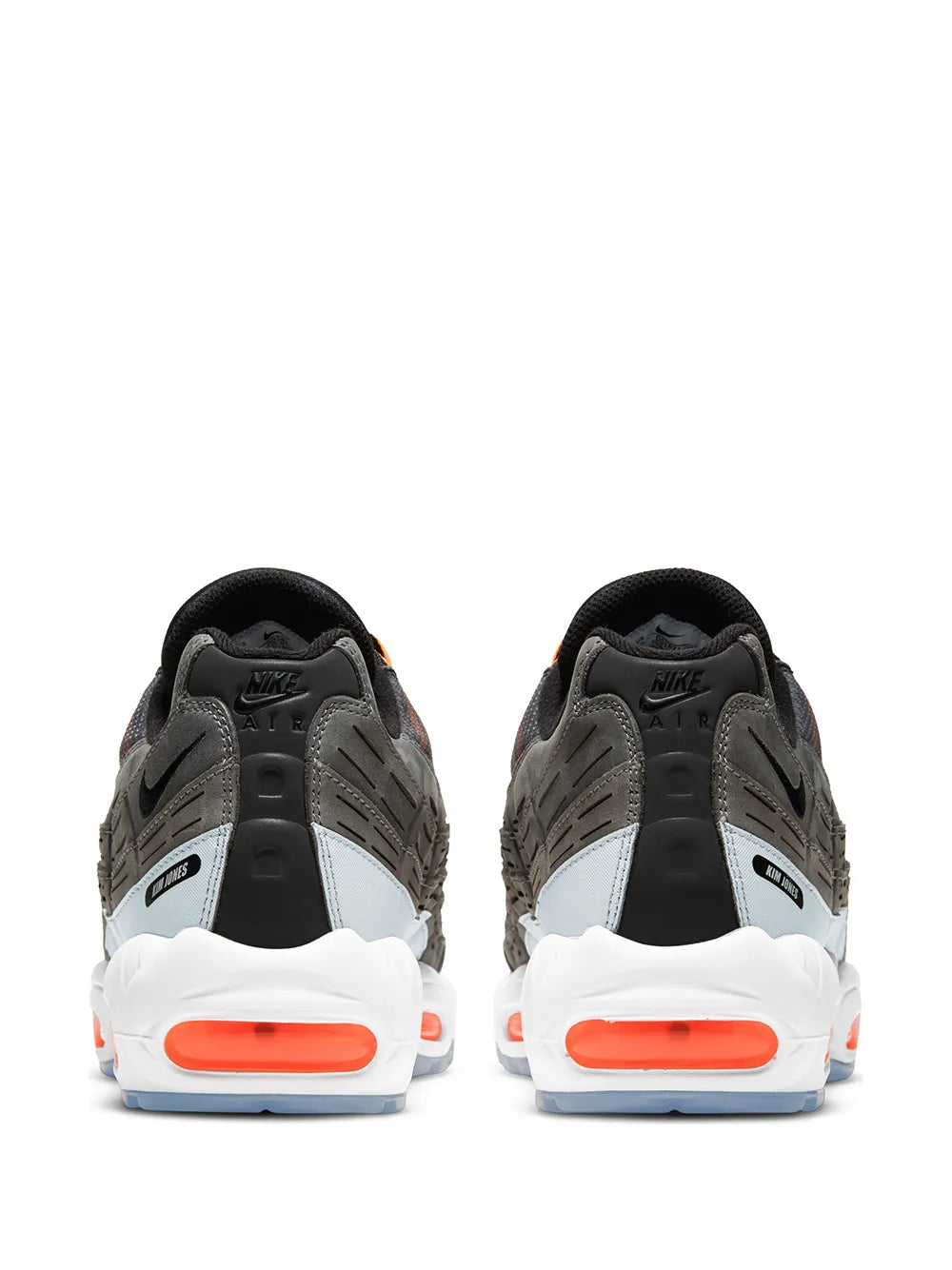 Exclusive Nike X Kim Jones Air Max 95 Total Orange Sneakers — Same as shown — Size US M 3.5 - US W 5 — Back View