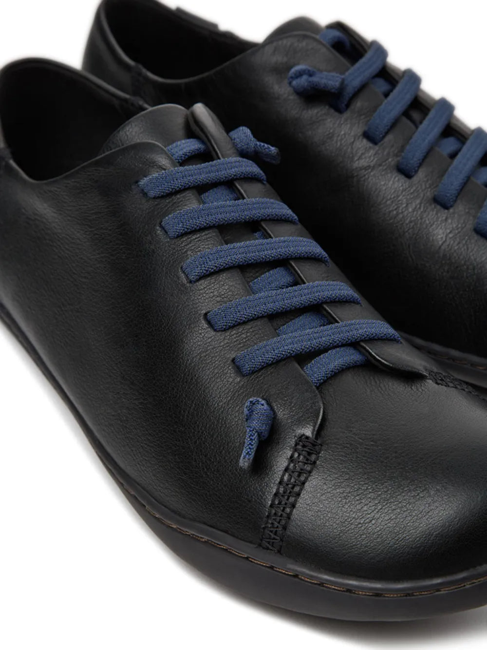 Exclusive Camper Low-Top Lace-Up Sneakers — Jet-Black — Size US M 3.5 - US W 5 — Lifestyle View