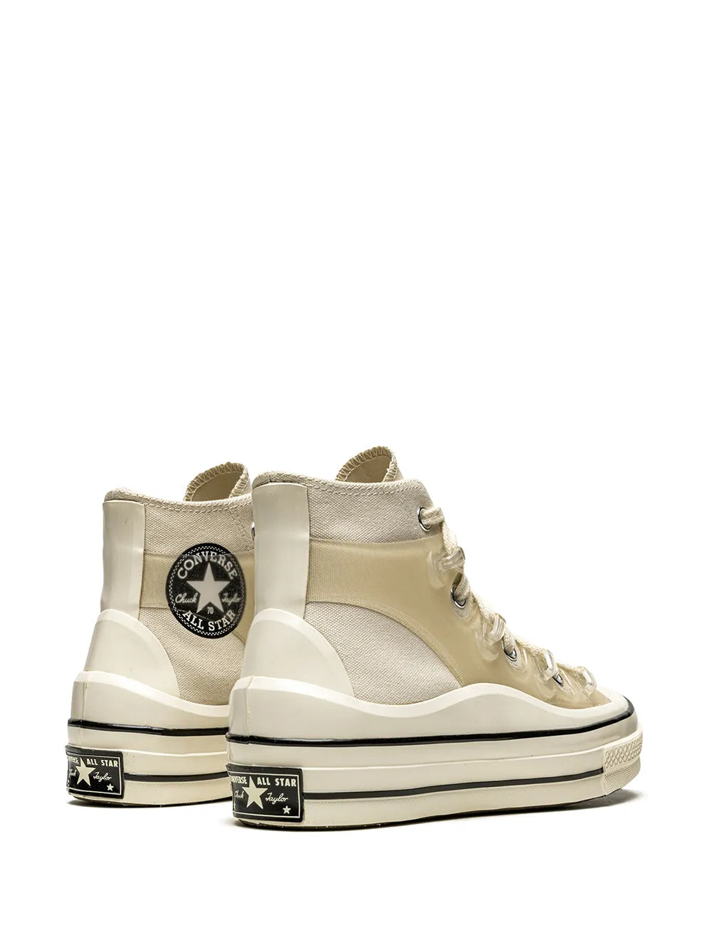 Exclusive Converse X Kim Jones Chuck 70 Utility Wave Hi Natural Sneakers — Same as shown — Size US M 8 - US W 9.5 — Back View