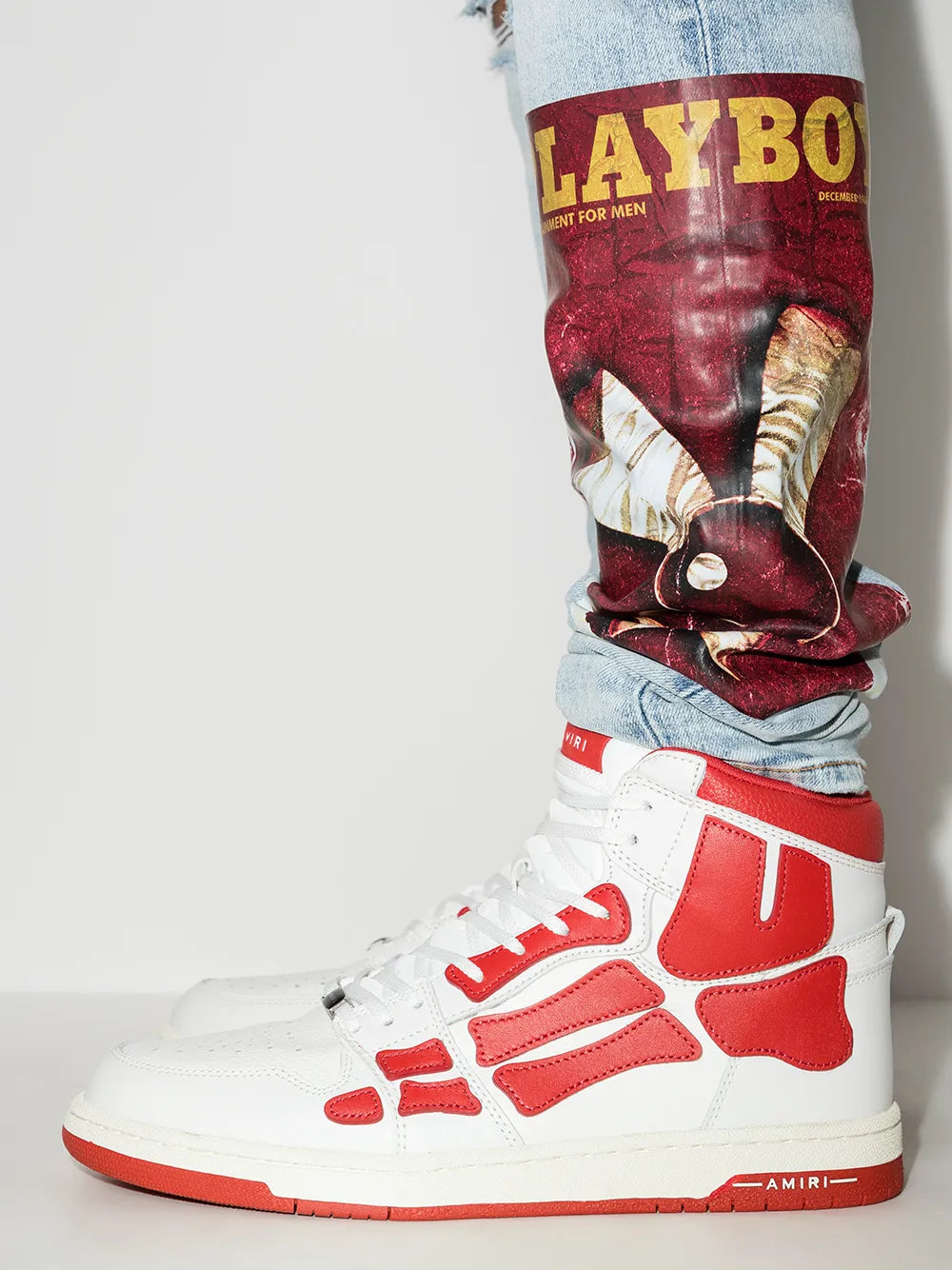 Exclusive Amiri Skel High-Top Sneakers — Same as shown — Size US M 10 - US W 11.5 — Back View