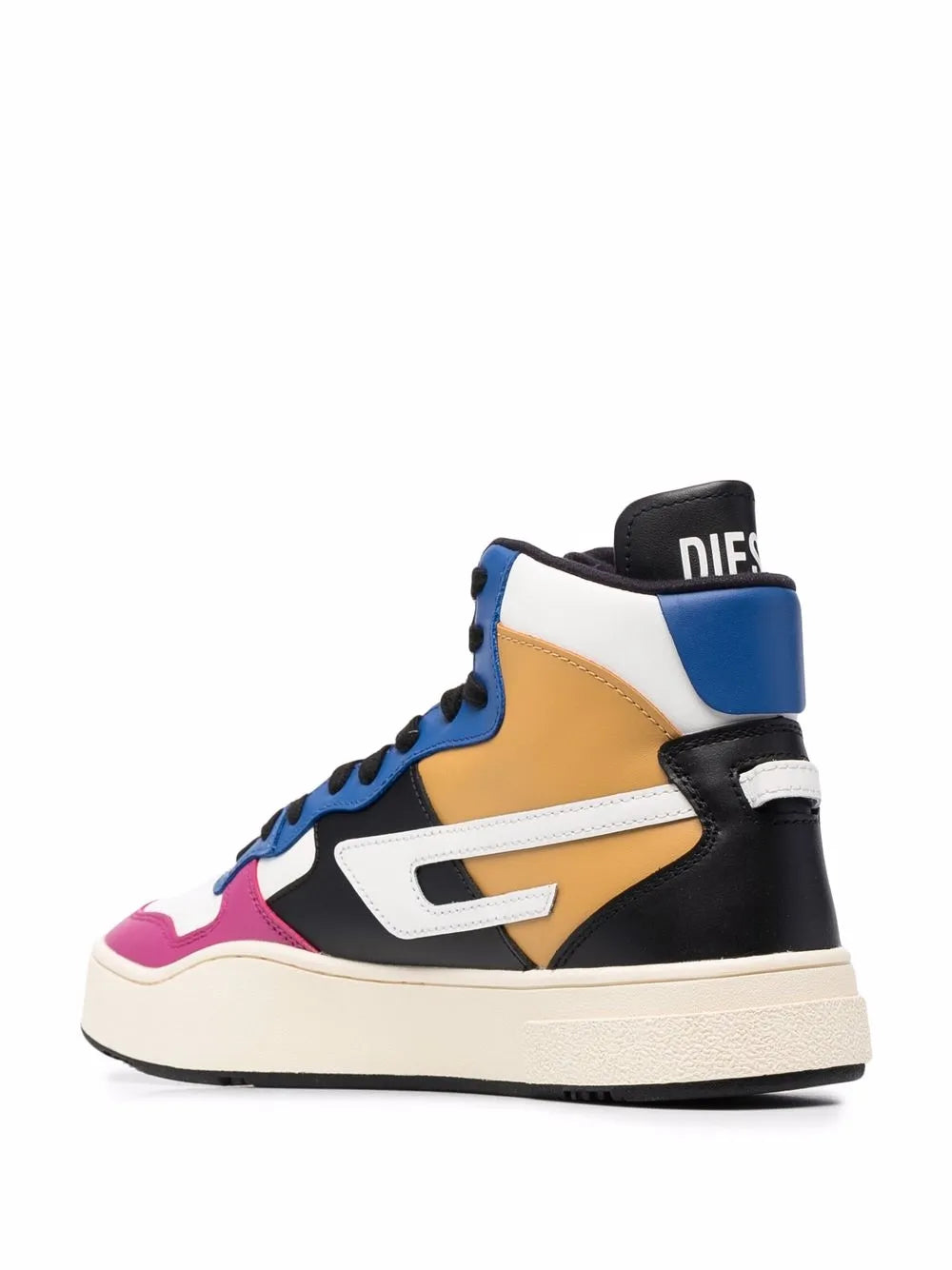 Exclusive Diesel Leather High-Top Sneakers — Same as shown — Size US M 11.5 - US W 13 — Back View