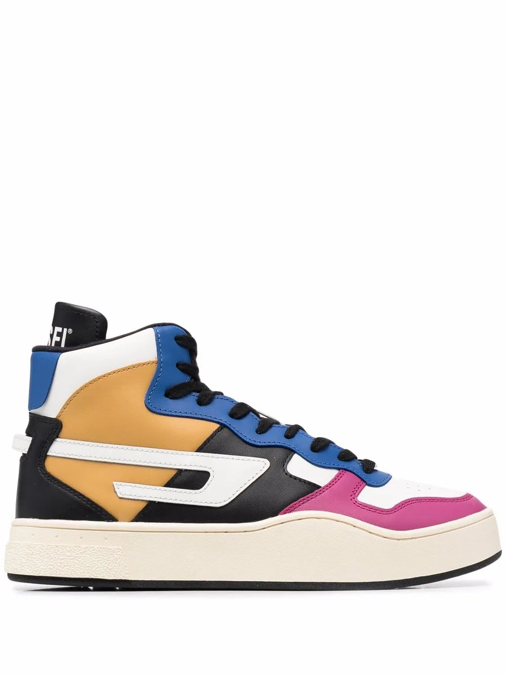 Exclusive Diesel Leather High-Top Sneakers — Same as shown — Size US M 11.5 - US W 13 — Front View